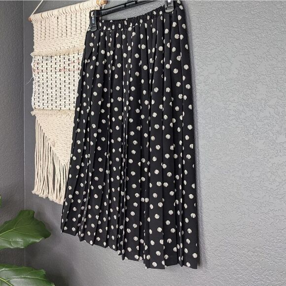 Vintage Leslie Fay Pleated Midi Skirt - Picture 5 of 11